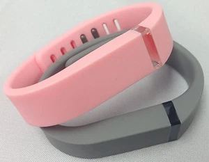 2 kleine Kombi Light Candy PINK, GRAU für FitBit FLEX Armband/Armband  - Bild 1 von 1