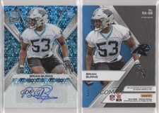 2019 Panini Spectra Rookie Auto Neon Blue /99 Brian Burns #RA-BB Rookie Auto RC
