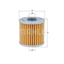 1 oil filter MAHLE OX 796