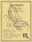 Scorpio Zodiac Poster On Parchment A4 ~ Wicca Altar ~ 8.5 X 11