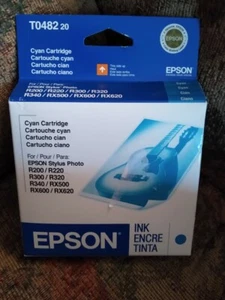 Genuine Epson T048220 Cyan Ink Printer Cartridge New Sealed (Epson Stylus Photo) - Picture 1 of 2