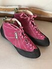 SCARPA Climbing Shoes Pink Suede Womens Size EU 42  US 10  Lace Up Made In Italy