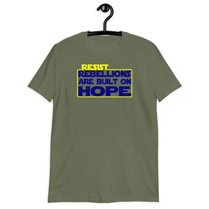 Star Wars Rebellion T Shirt Resist Anti-Trump Political Protest Men Soft T Shirt - Picture 1 of 13