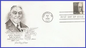 USA3 #1295 U/A ARTMASTER FDC John Bassett Moore - Picture 1 of 1