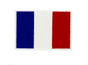 PARCHES DE BANDERA FRANCIA FRANCESA para MOCHILA HIERRO EN BOLSA BORDADA pequeña - Imagen 1 de 1