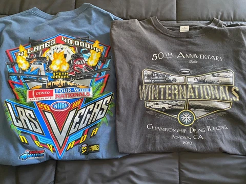 NHRA 50th Ann. Winternational and First 4 Wide in Las Vegas T- shirts Cover