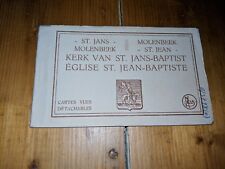 Antique Molenbeek Postcards booklet 1930's St-Jean-Baptiste