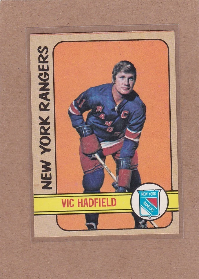 1972-73 O PEE CHEE HOCKEY VIC HADFIELD #31 RANGERS EXMT/NM *A29838 - Image 1 of 1