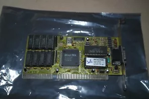 Realtek RTG3106 512 kb ISA 16 bit AT VGA video graphics card RTVGA_V3_914 - Picture 1 of 4
