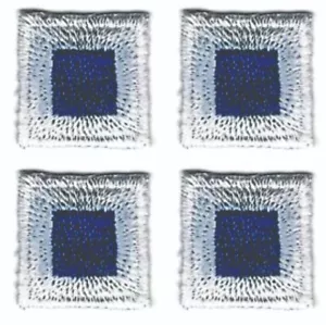 Maritime Signal Flagge Buchstabe S Sierra Aufnäher bestickt aufbügeln (5/8") Menge 4 - Bild 1 von 2