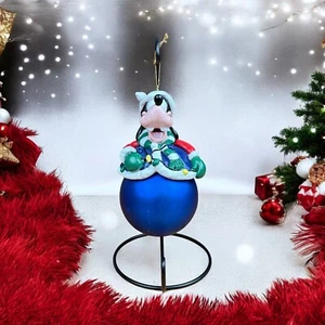 Disney Weihnachten Glas und Keramik Ornament Figur GOOFY 8 Pfund groß Ornament - Bild 1 von 8