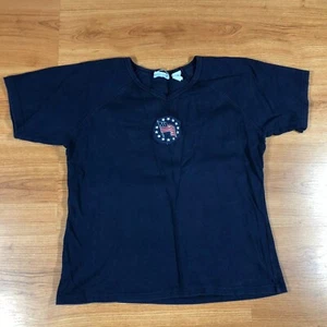 Marsh Landing Womens Medium Flag Navy T-Shirt  - Picture 1 of 4