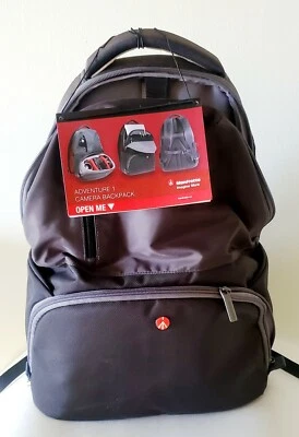 Manfrotto Camera Backpack Case Adventure 1 Water Resistant Black - Image 1 of 4