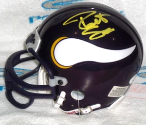 ROBERT SMITH SIGNED MINNESOTA VIKINGS THROWBACK MINI HELMET Vikings  J.S.A. Cert - Picture 1 of 4