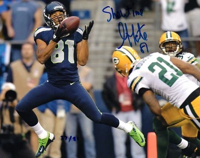 Golden Tate Autographed Signed AUTO INSCR 8x10 /81 Photo #1 Seattle Seahawks - Image 1 of 2