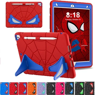 For iPad 5 6 7 8 9 10 11th Gen Air Pro 11 Kids Spider-Man Case Shockproof Cover - Image 1 of 4