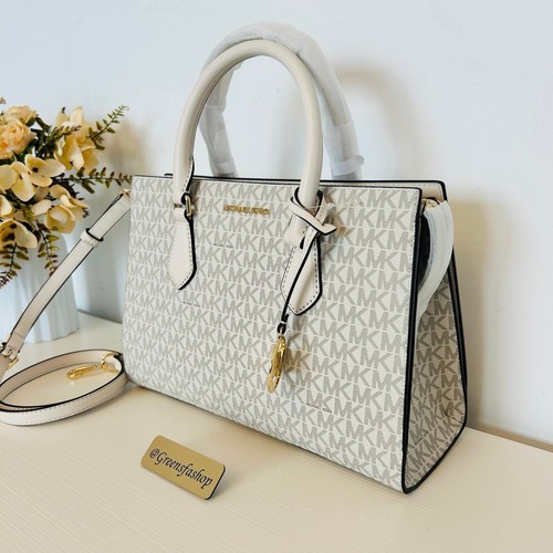 Borsa Michael kors Sheila Medium Satchel LT Crema