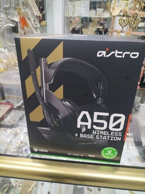 ASTRO A50 WIRELESS + BASE STATION GAMING HEADSET, FOR XBOX, XBOX/WINDOWS/MAC NEW - Image 1 of 4