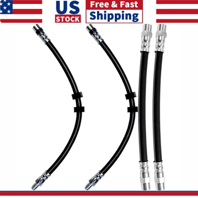 Manguera de freno delantera trasera línea de freno 4 piezas para 1993 1994 1995 1996 1997 Volvo 850 Foto 1 de 4