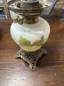 Antique Benedict & Burnham B&B Co Oil Lamp With Burner - Picture 1 of 4