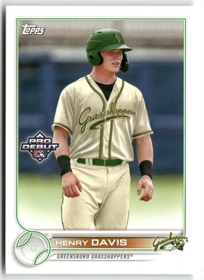 2022 Topps Pro Debut #PD-139 Henry Davis - Image 1 of 2