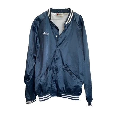 Cardinal Brand Green Bomber Jacket Nylon Satin Men’s Size XL Made In USA - Image 1 of 4