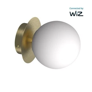 Lámpara de pared Roper Rhodes Globe de latón cepillado IP44 WL01-BR-W inteligente - Imagen 1 de 3