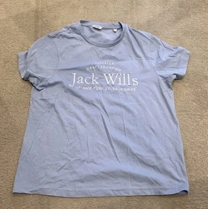 Jack wills Baby blue T shirt size UK 10 Ladies - Picture 1 of 2