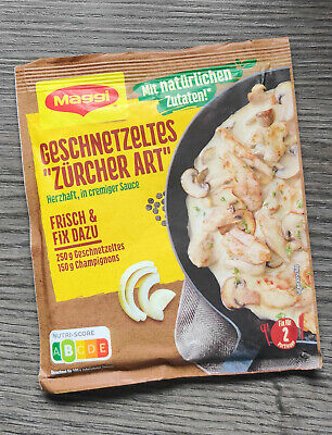 10 X Maggi Fix Für Geschnetzeltes Züricher Art Kräutermischung +1 Beutel Gratis  • 21€