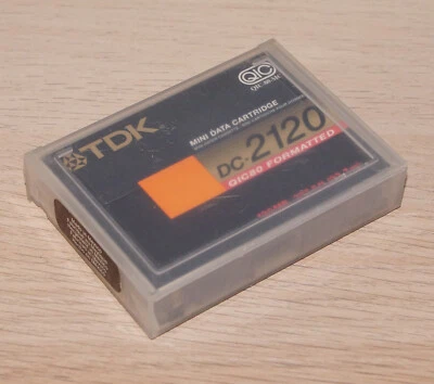 1 Stk. DC.2120 : 120MB Mini Data Cartridge, Daten-Cassette original von TDK, neu - Bild 1 von 4