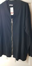 Black  sweatshirt ,long  sleeve _full zip, OVERSIZED , length 30"