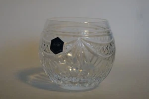 Stuart Crystal Cut crystal spherical Vase - stickered - Picture 1 of 6