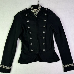 Giacca militare Ralph Lauren DENIM & SUPPLY XS French Terry ricamo oro nera - Foto 1 di 8
