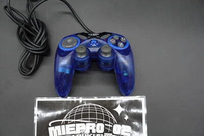PS2 Controller ANALOG RENSHA PAD Clear Blue Playstation 2 Cyber Gadget JP 2503 - Image 1 of 4