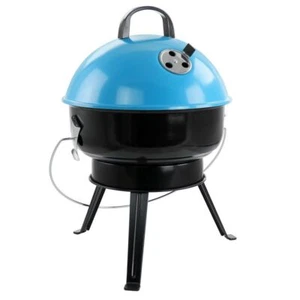 Gibson Home Fireblue Portable 14 Inch BBQ Grill in Blue 14" - Imagen 1 de 6