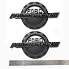 2x OEM PowerStroke Emblem Super-Duty Turbo Diesel Badge fits F250 Black F Ford F-250
