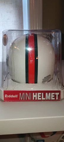 Riddell Miami Hurricanes Football Mini Helmet 3 5/8 Cover