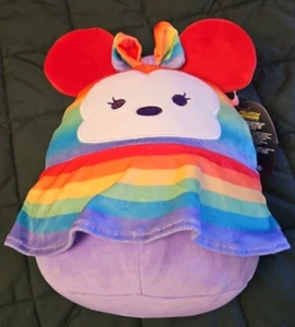 Squishmallow Disney 2022 Pride 8” Minnie Mouse Rainbow Stuffed Animal Plush NEW - Picture 1 of 5