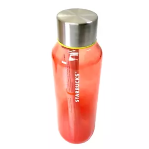 Nueva botella de agua de vidrio rosa/rojo Starbucks, 20 oz., degradada, envío gratuito - Imagen 1 de 13