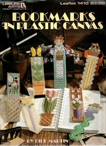 Leisure Arts 1410 BOOKMARKS Plastic Canvas Pattern Leaflet - Picture 1 of 1