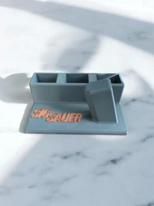 Sig Sauer P320 Display stand With 3 magazine holders Gun Safe Gray And Copper - Picture 1 of 3