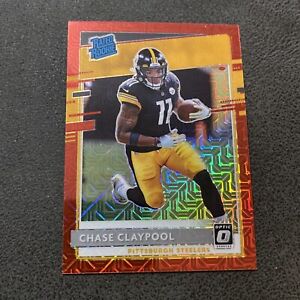 2020 Donruss Optic Chase Claypool Rated Rookie Red Mojo Pittsburgh Steelers #177