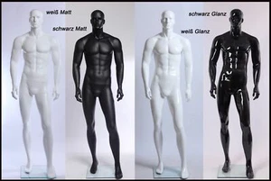  męskie manekiny XM11 abstrakcyjne z twarzą połysk mat biały czarny - Zdjęcie 1 z 11