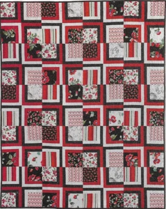 Op Art Poppies Quilt quilting pattern instructions - Picture 1 of 1