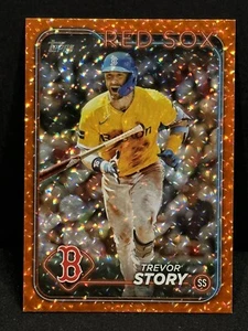 2024 Topps Series 2 #601 Trevor Story Orange Foil /299 Boston Red Sox π₯πβΎοΈ - Picture 1 of 2