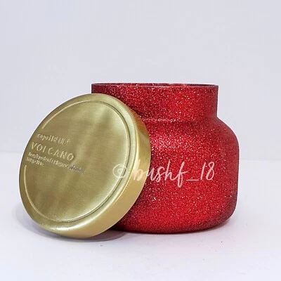 Anthropologie Capri Azul VOLCANO Vela Glam ROJA Brillo Vacacional 19oz Foto 1 de 4