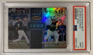 2000 BOWMAN'S BEST YEAR BY YEAR BASEBALL CARD #YY5 HOF DEREK JETER/ALFONZO PSA 9 - Picture 1 of 2