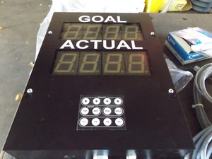 WHOLESLAE SIGNAWORKS GOAL-ACTUAL DISPLAY WITH INFRA FQ06P SENSOR W 2 CONTROL BOX - Picture 1 of 7