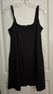 Cotton On Solid Color Sleeveless Mini Length Dress Adjustable Strap XS NWT Black - Picture 1 of 8