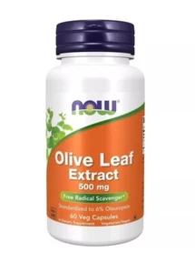NOW Foods Olivenblattextrakt 500 mg. - 60 pflanzliche Kapseln 05/2029 - Bild 1 von 1